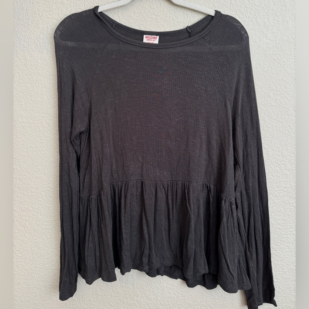 Charcoal long sleeve shirt